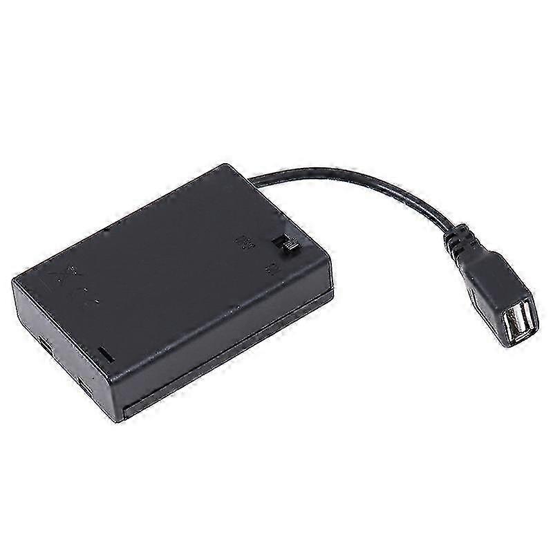3x AA Battery Box with USB Port for Building Block LED Light Kit with Switch-Compatible with Various Brands