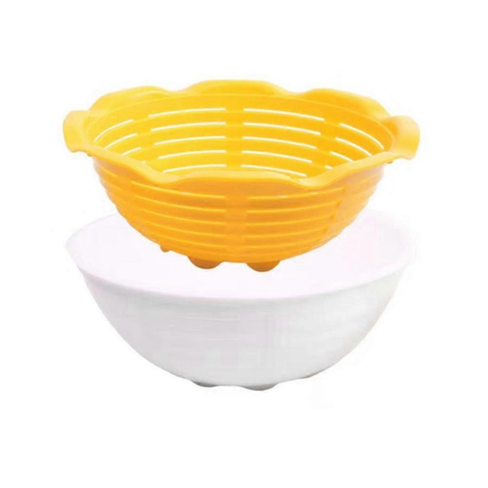 Sourdough Bread Proofing Basket Fermentation Drainage Washing Double Layer Plastic Home Kitchen 1Set