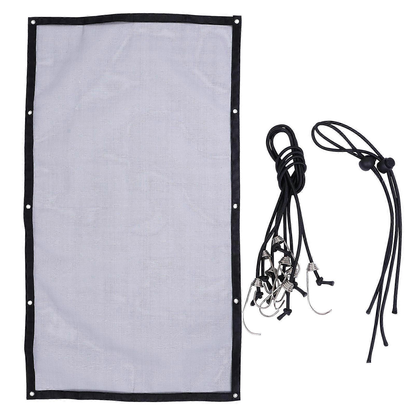 Dog Car Barrier Net Safety Isolation Protection Square Mesh Simple Design Black 115X62cm 2 Sets