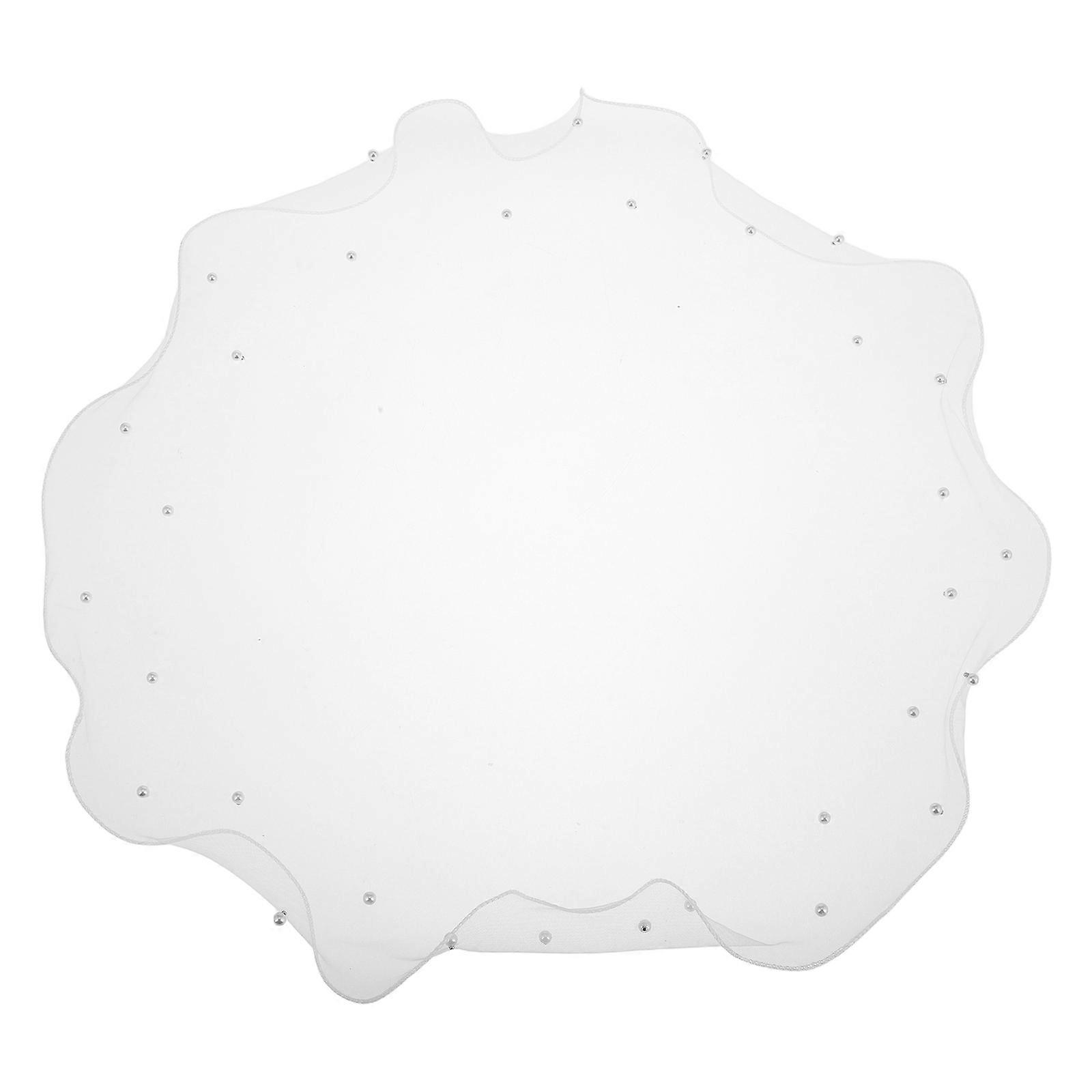 Elegant Pearl Adorned Doll Veil – Charming Wedding Accessory for Dolls, Perfect for Parties and Photoshoots to Enhance Bridal Attire with