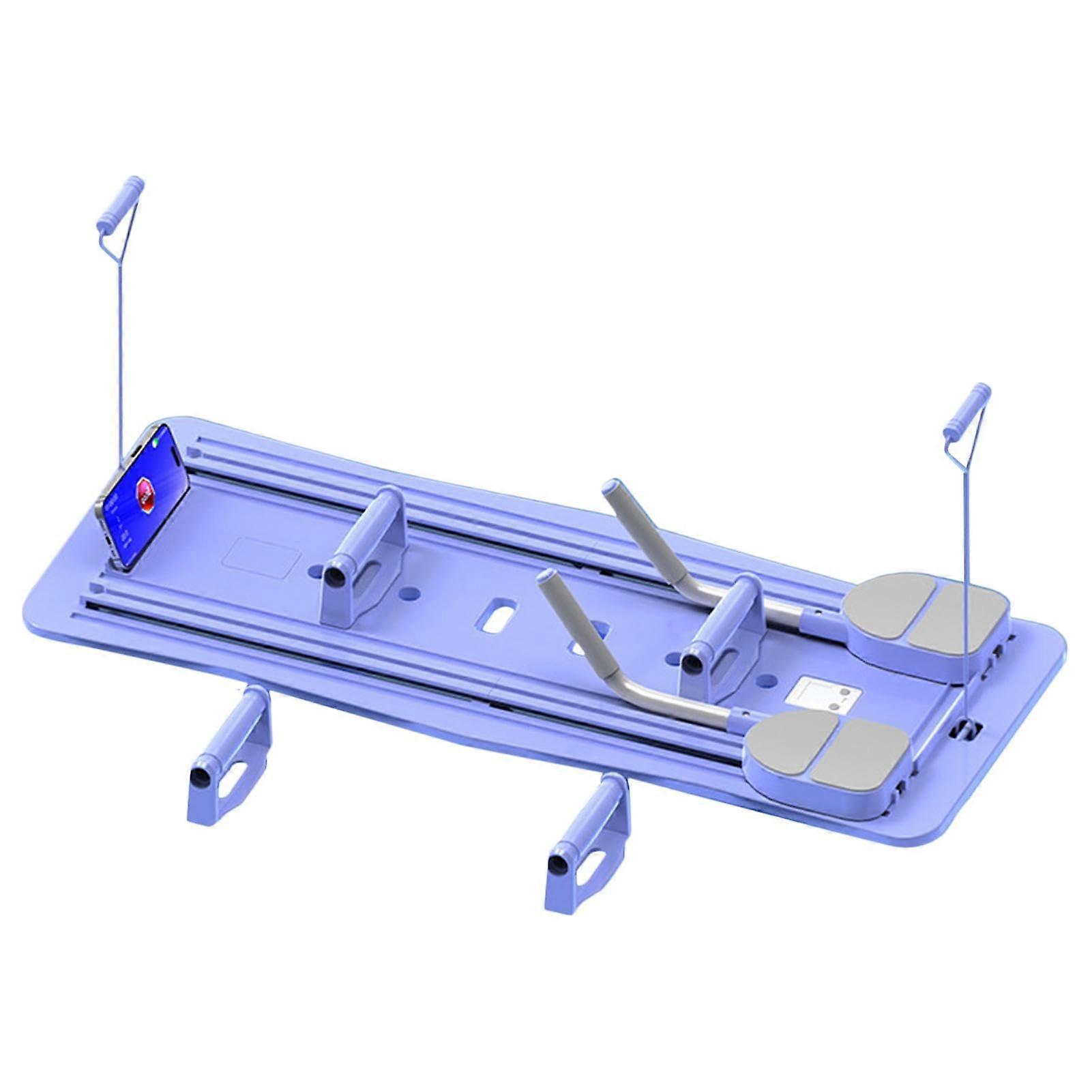 Pilates Board Foldable PP Abdominal Board with Elbow Support 106x41x7cm Purple