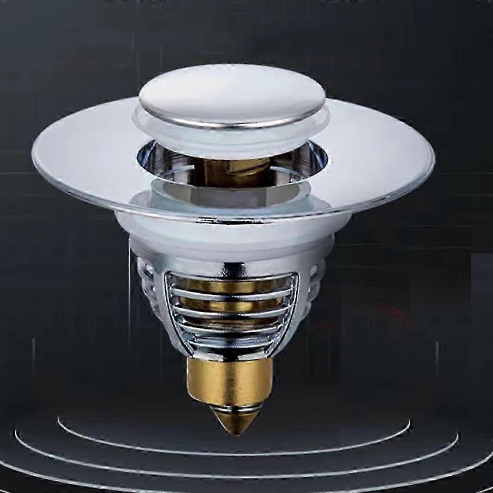 Set of 2 Sink Plugs - Universal Pop-Up Sink Drain for 32-40mm Hole