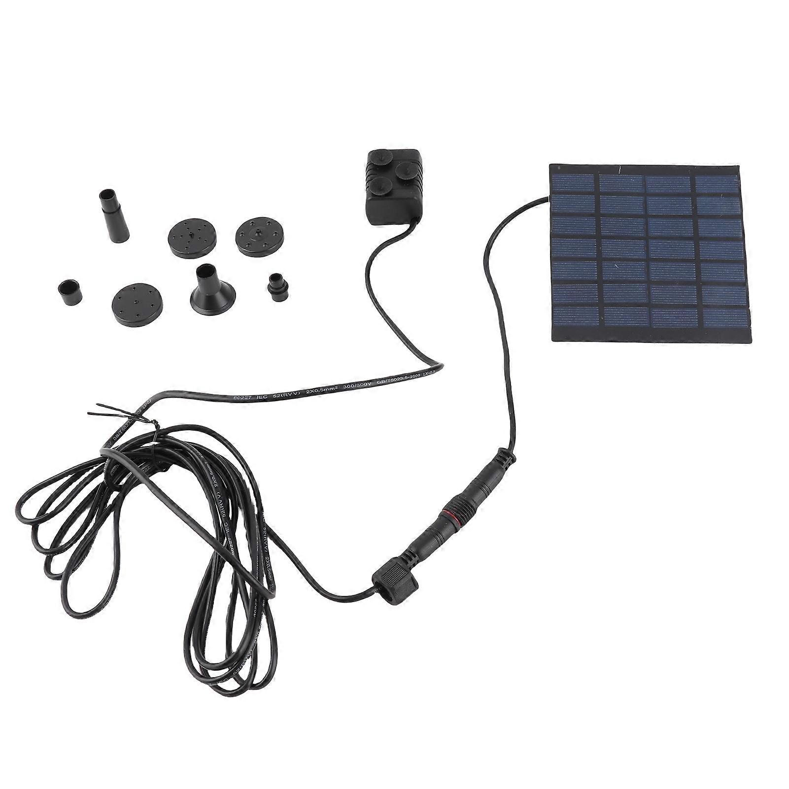 Mini pompe à eau solaire pour fontaine, kit de panneau d'alimentation pour pompe à eau, panneau solaire pour jardin et piscine