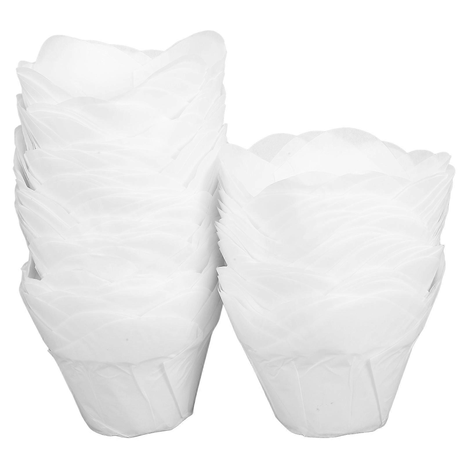 Baking Cups Cupcake Holders Greaseproof Paper Professional Bakers 1.97X1.97X2.75in 100Pcs