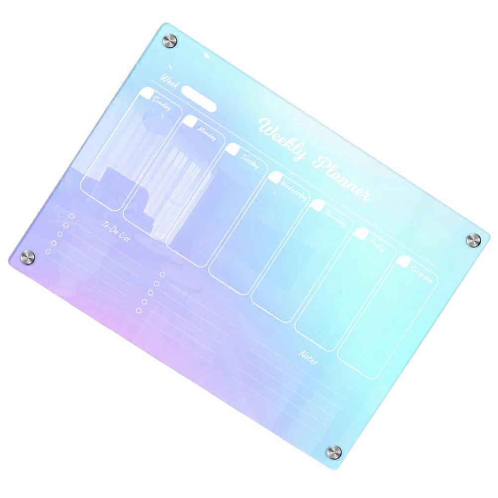 Magnet Board for Fridge Daily Planner Magnetic Board Kitchen Use 29.70X21.00X0.20CM Reusable Writing 1 Set