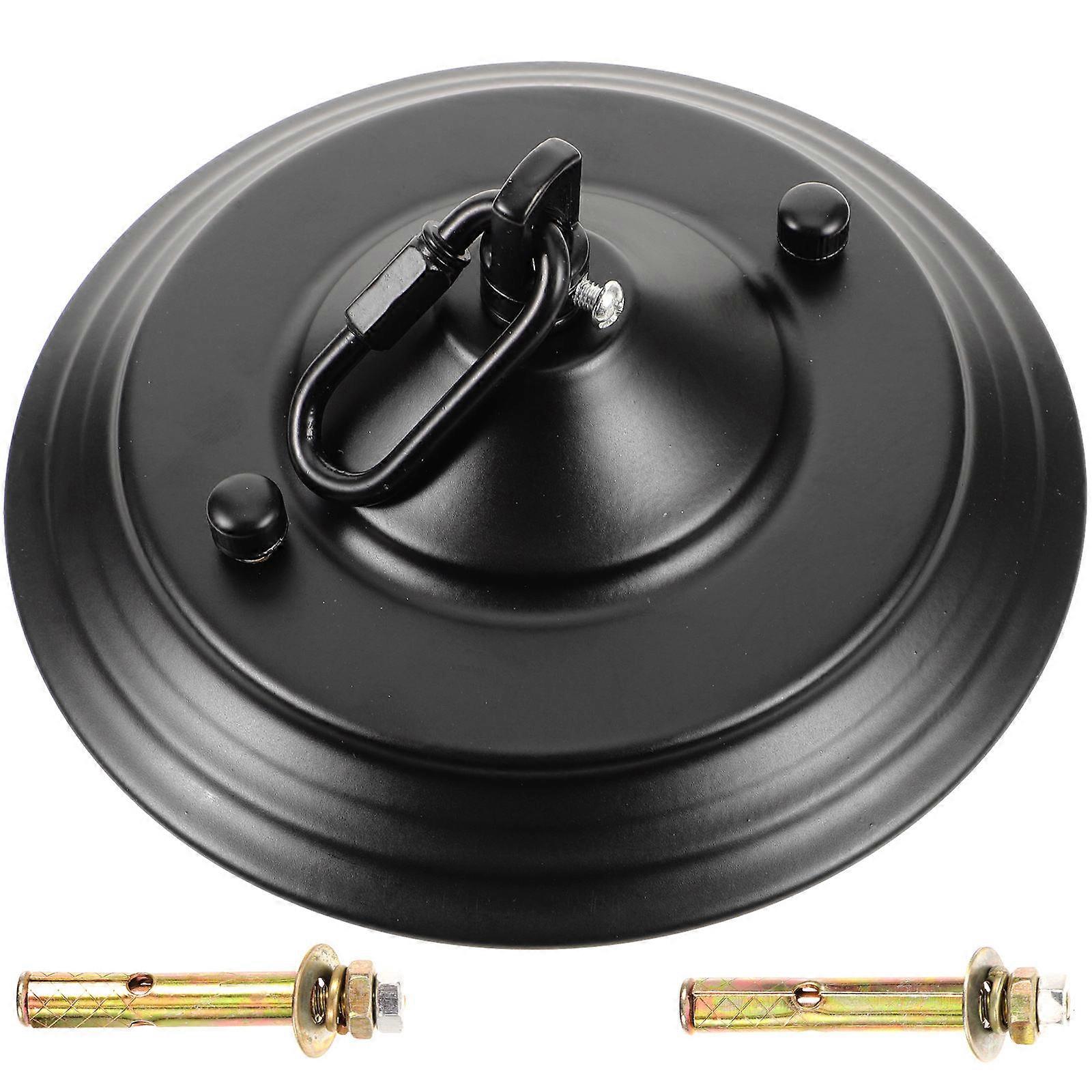 Light Fixture Mounting Brackets Ceiling Cover Plate Home Decorating Metal Round 1 Set