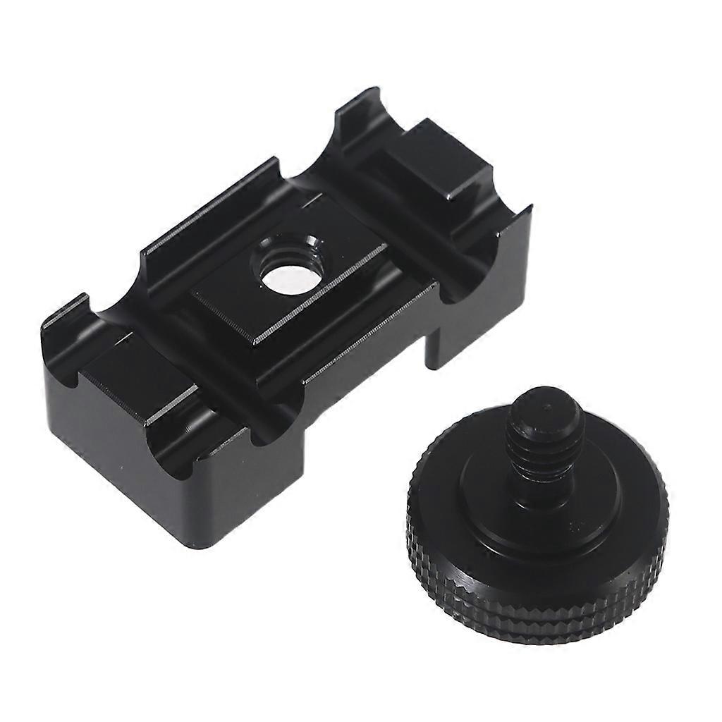 Block DSLR Camera Cable Lock Clamp Quick Release Plate Tethering Cord Winder
