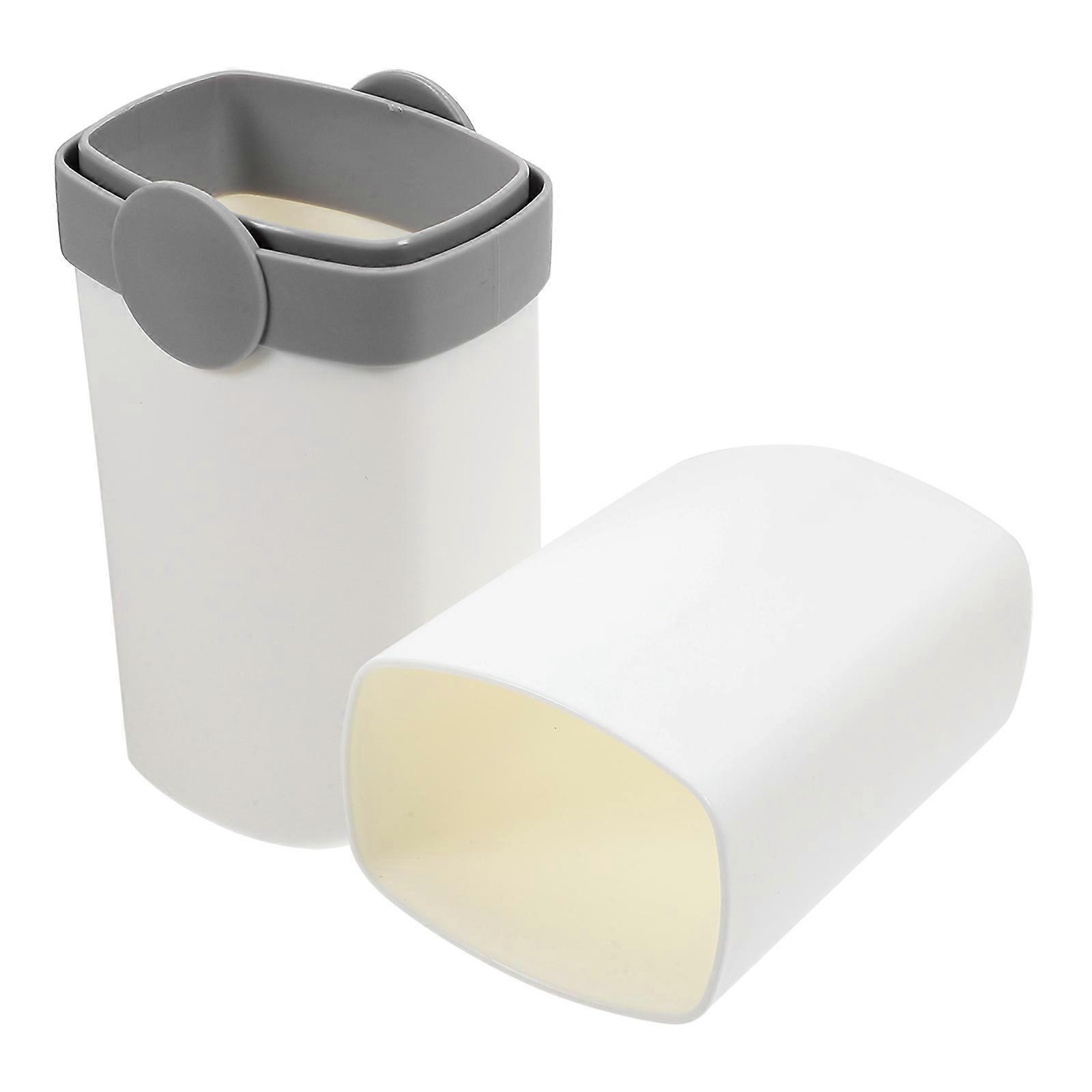 Sealed Toothbrush Case Travel Toothbrush Storage Cup Durable PP Material For 8 1X3 0X2 2in 1Pack