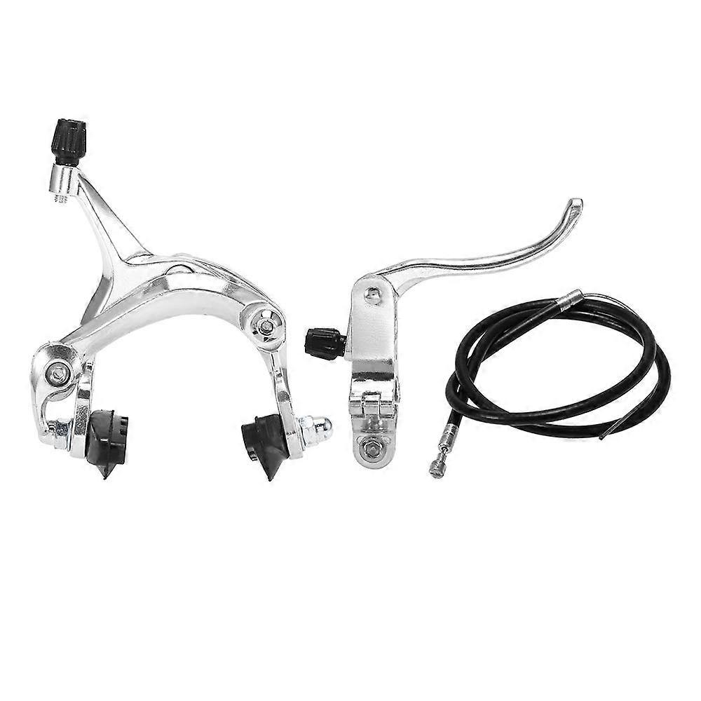 Bicycle Brake Cable Front And Rear Caliper Kit For Road And Cruiser Bikes, Silver