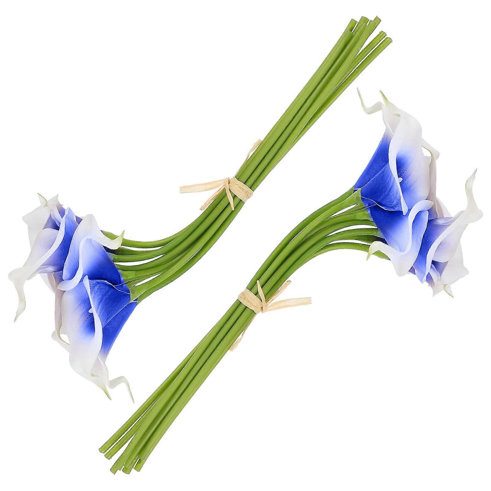 20 قطعة زخرفة باقة زهور اصطناعية لديكور المنزل مصنوعة من لون متنوع PU