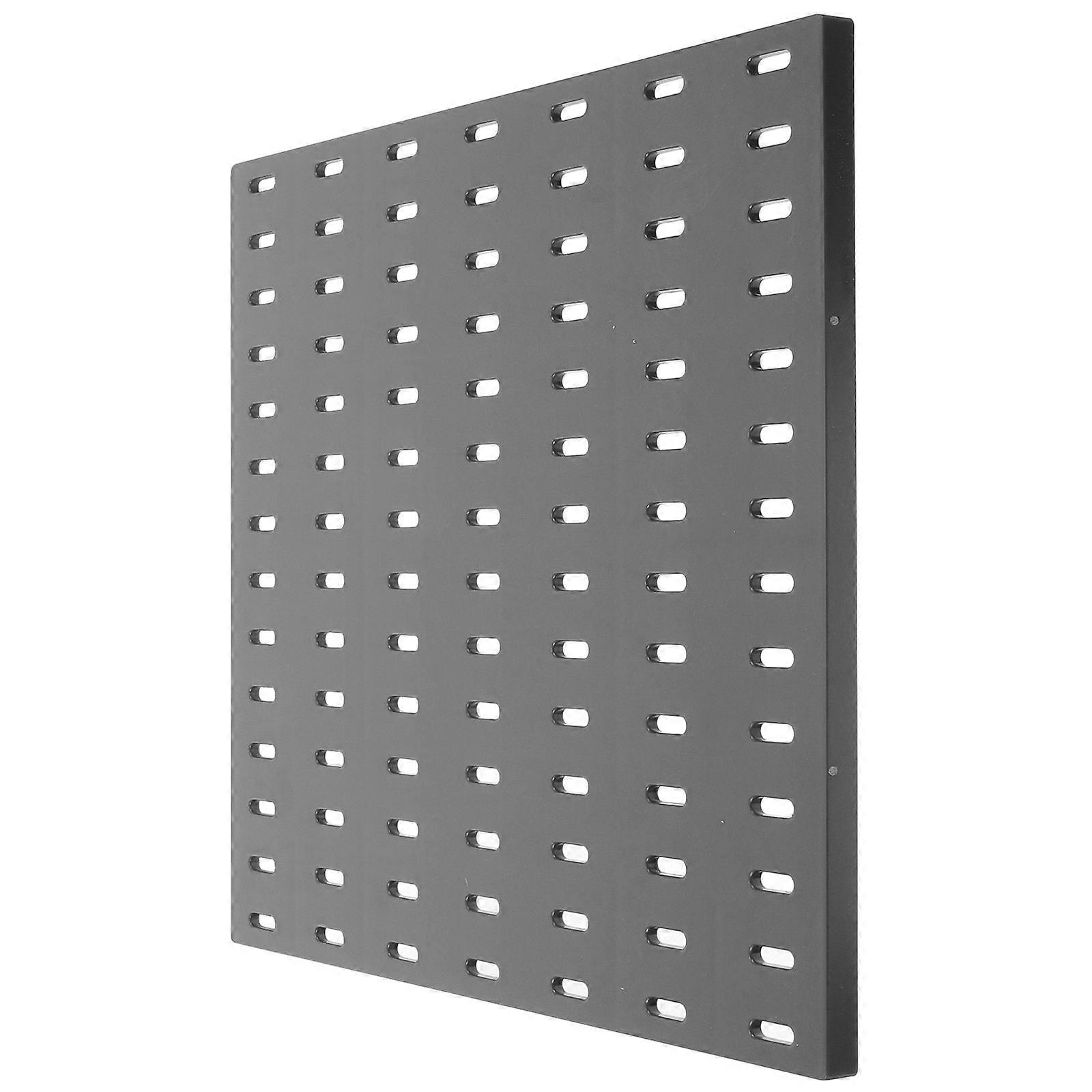 Wall Mount Tool Organizer Pegboard for Garage Workshop Entryway Sturdy Multi Functional Storage No Drilling Required