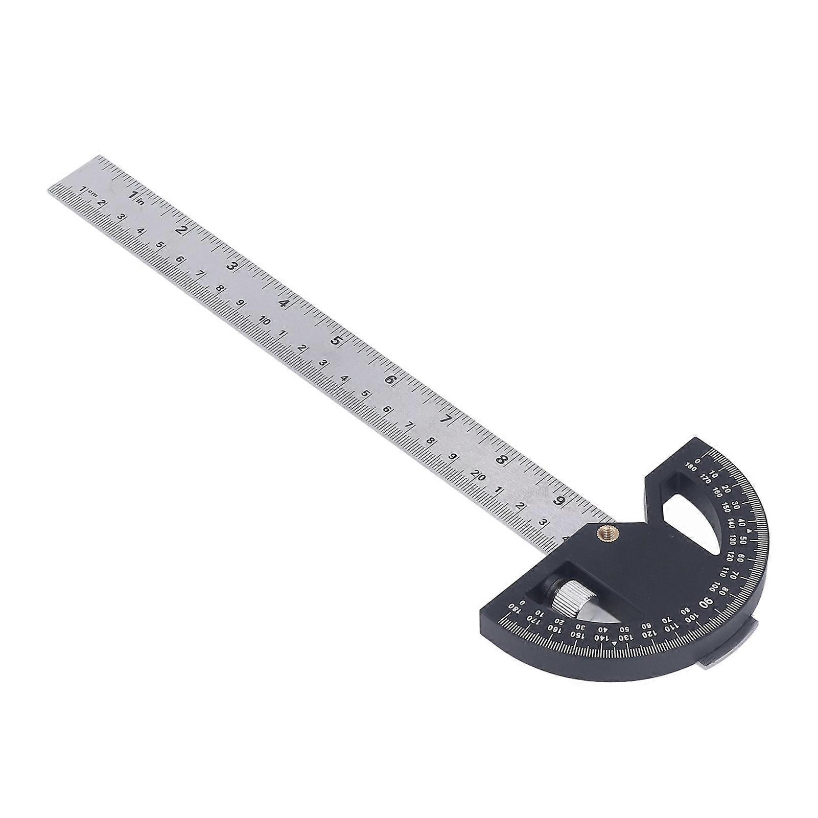 Angle Protractor Carpentry Angle Ruler for Woodworking Edge Measurement and Scribing 12in