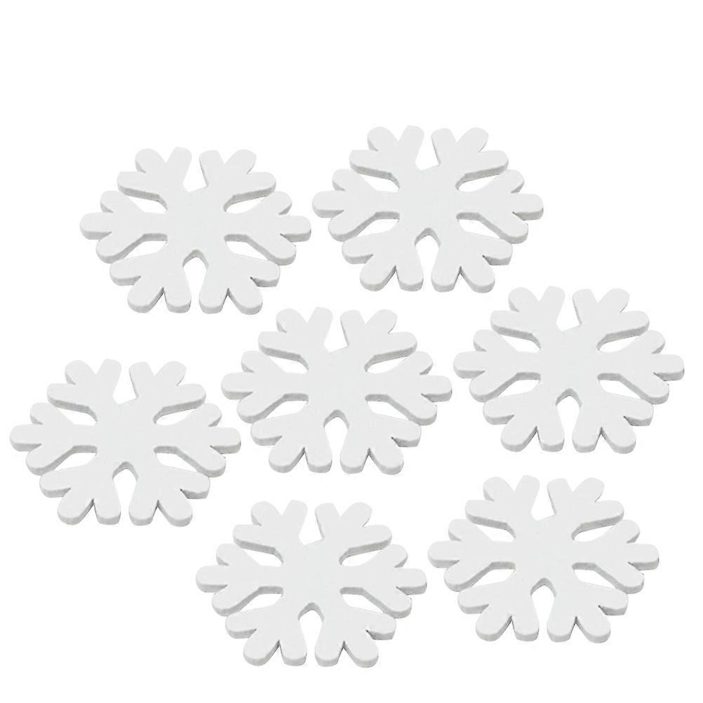 Snowflakes for Crafting Wooden Decoration Supplies 100Pack