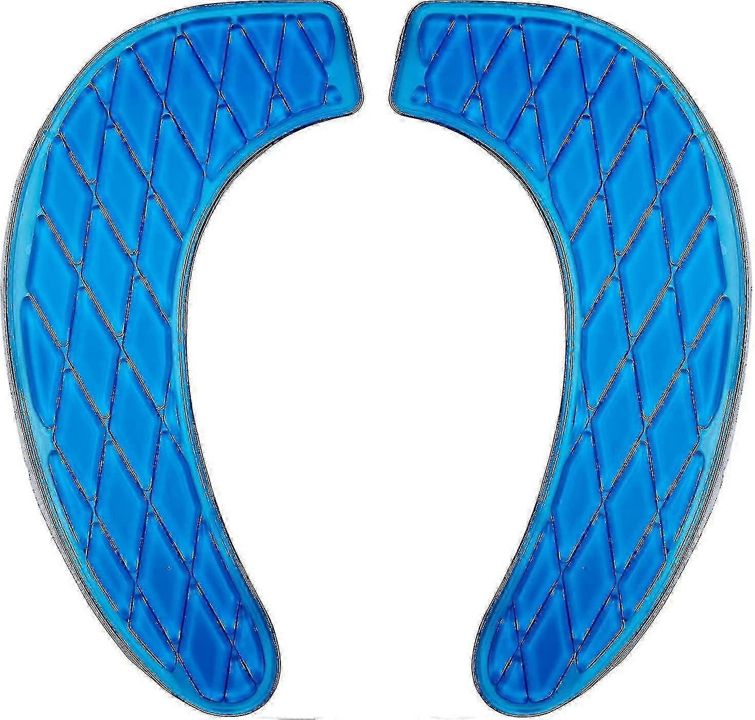 Portable and Washable Toilet Seat Cushion with Self-Adhesive Design (Blue)