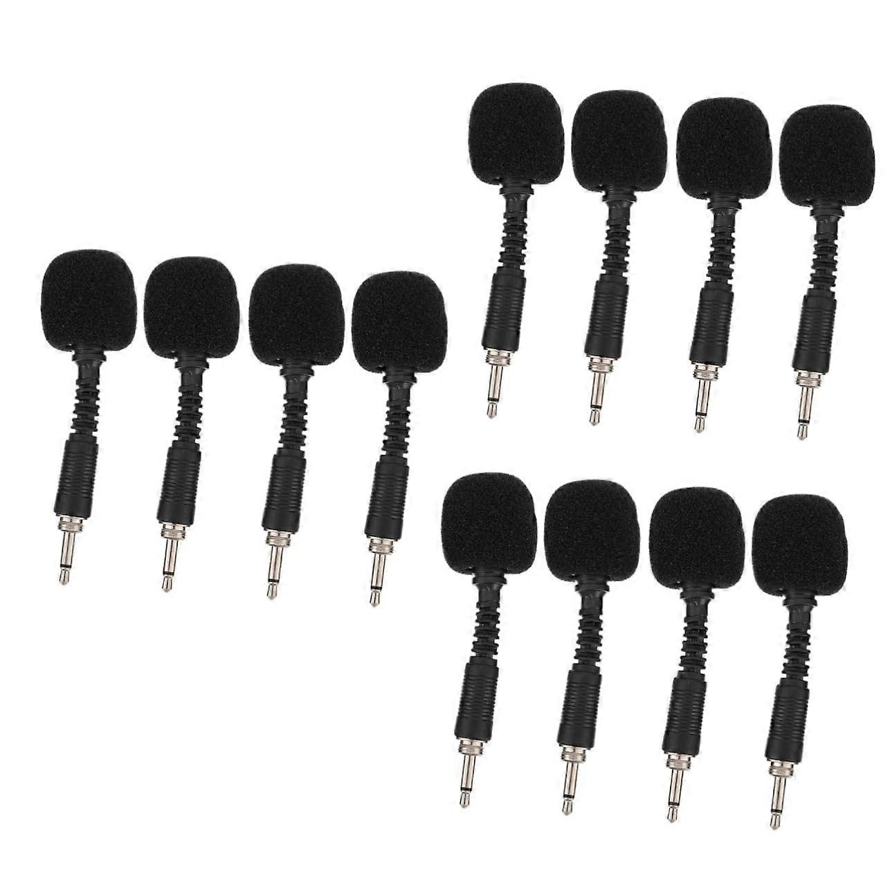 Pack of 12 Mini Microphones for Noise Reduction, Home, Mobile Phone, Conference