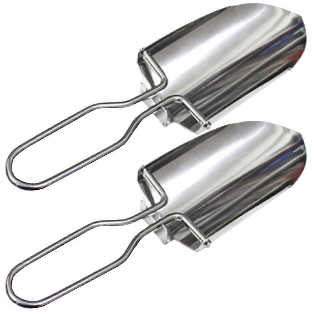 Folding for Camping Small Camping Tool Stainless Steel Foldable 2Pcs