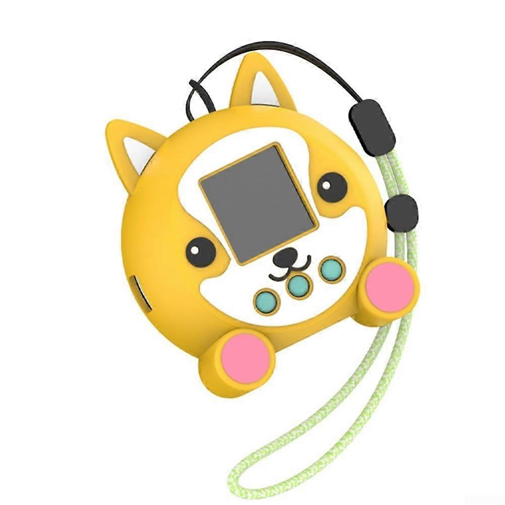 Interactive Toy Silicone Case Soft Material Protective Case Cover for Punirunes Interactive Digital Toy with Lanyard (Yellow)
