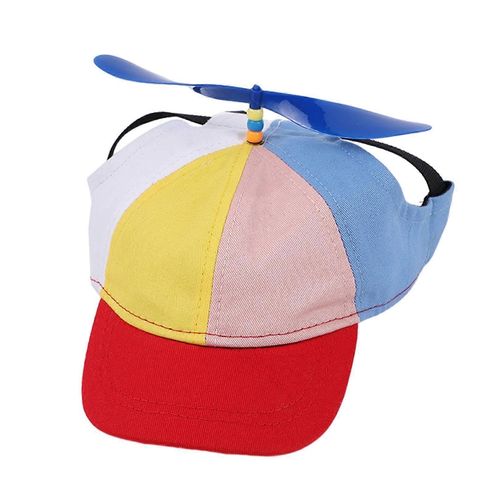 Propeller Hat Dog Red L, Colorful Helicopter Cap for Dogs and Cats, Funny Pet Propeller Hat, Durable Material