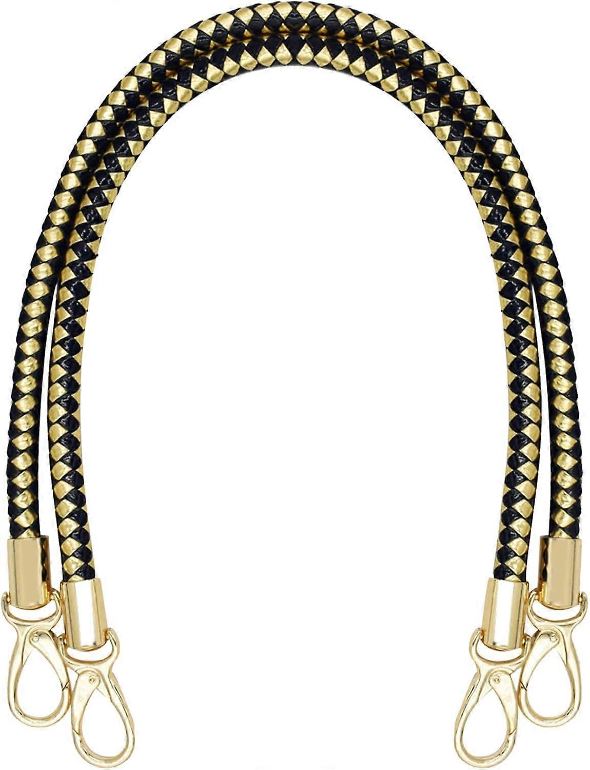 PU leather replacement tote handle with braided handle