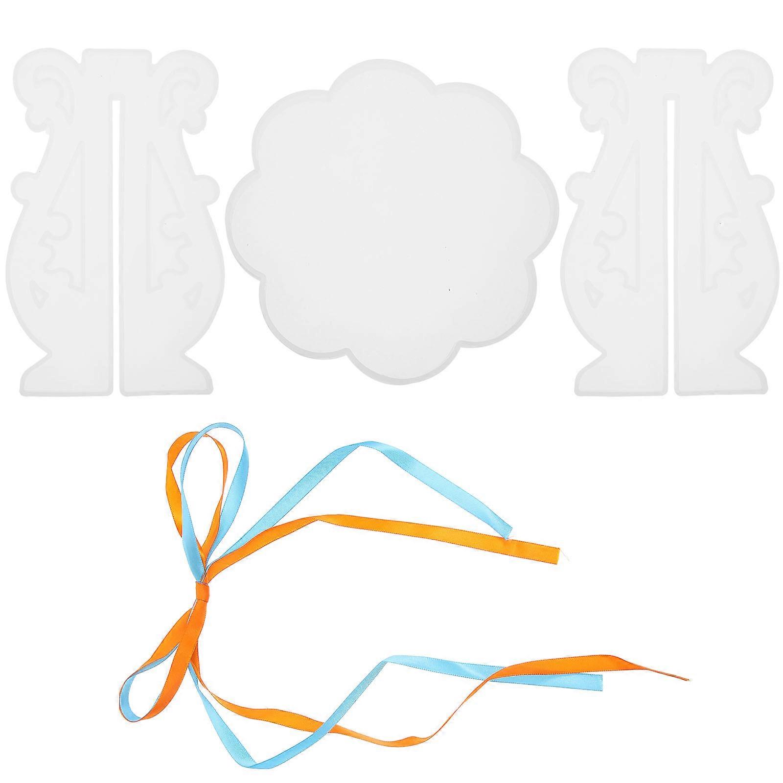 Cement Craft Molds Flower Pot Stand Mold Home Users 12.50X12.50X1.00cm Casting Mold 1 Set