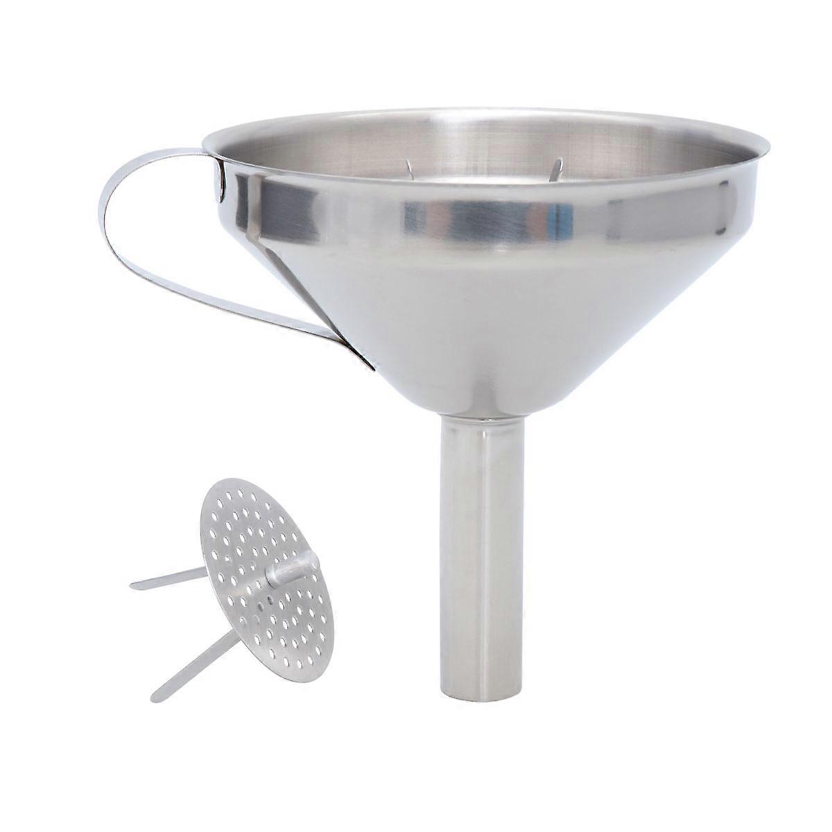 Canning Strainer Funnel Silver Conical Food Preparation Filtering 10.5cm 1Set
