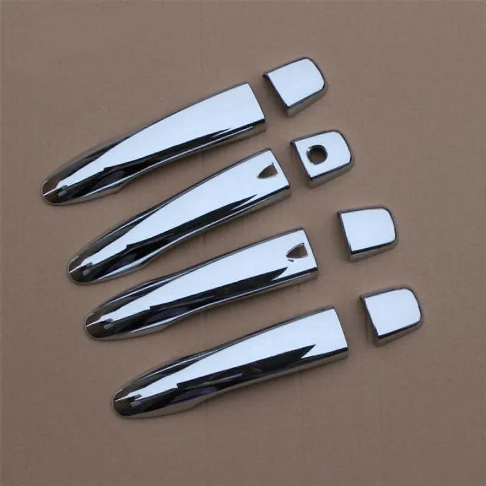 Scratchresistant car exterior door handle cover scratch guard sticker replacement for Nissan Almera Versa MK4 N18 (Silver 2 Buttons)