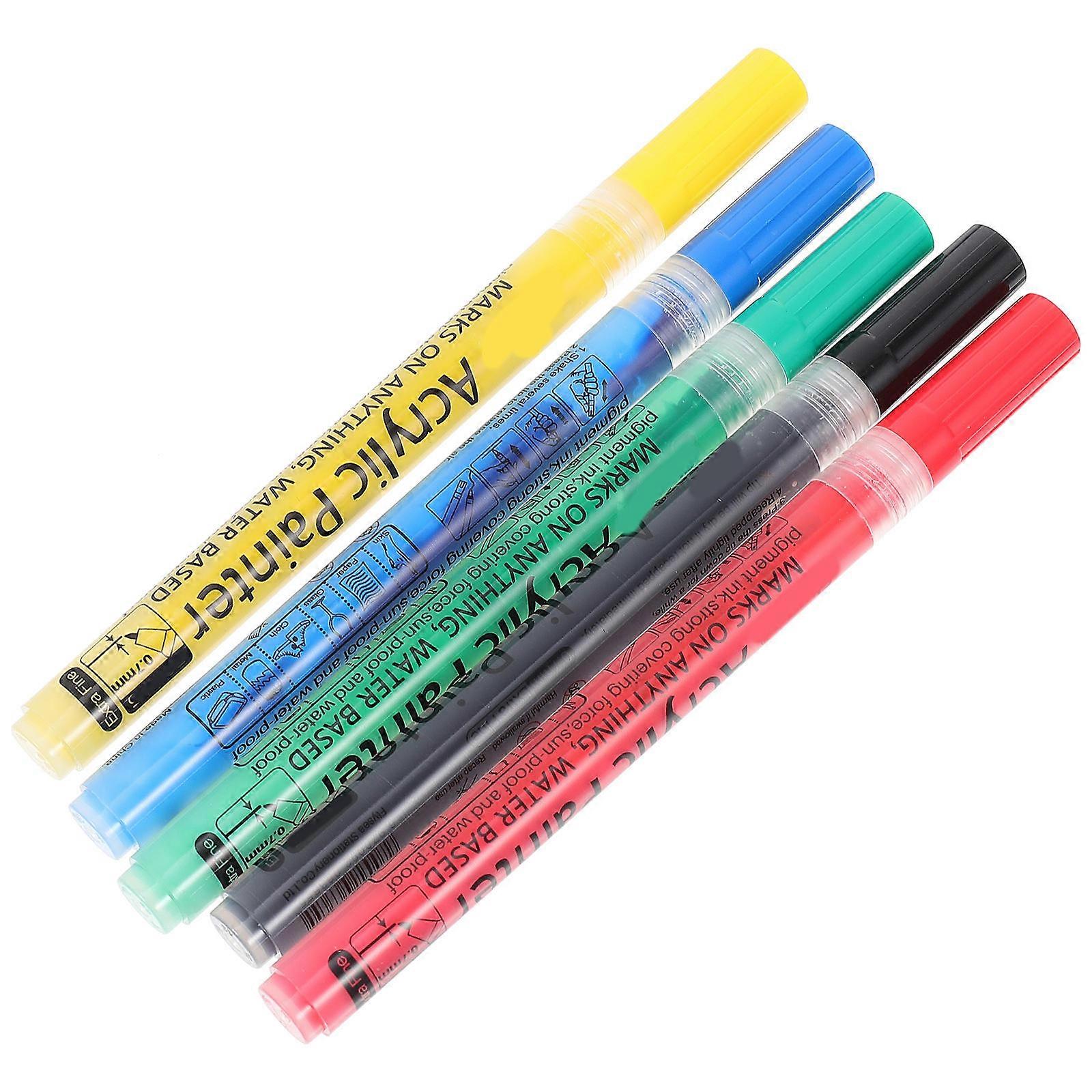 Paint Pens Paint Markers Writing On Various Surfaces Artists 5Pcs