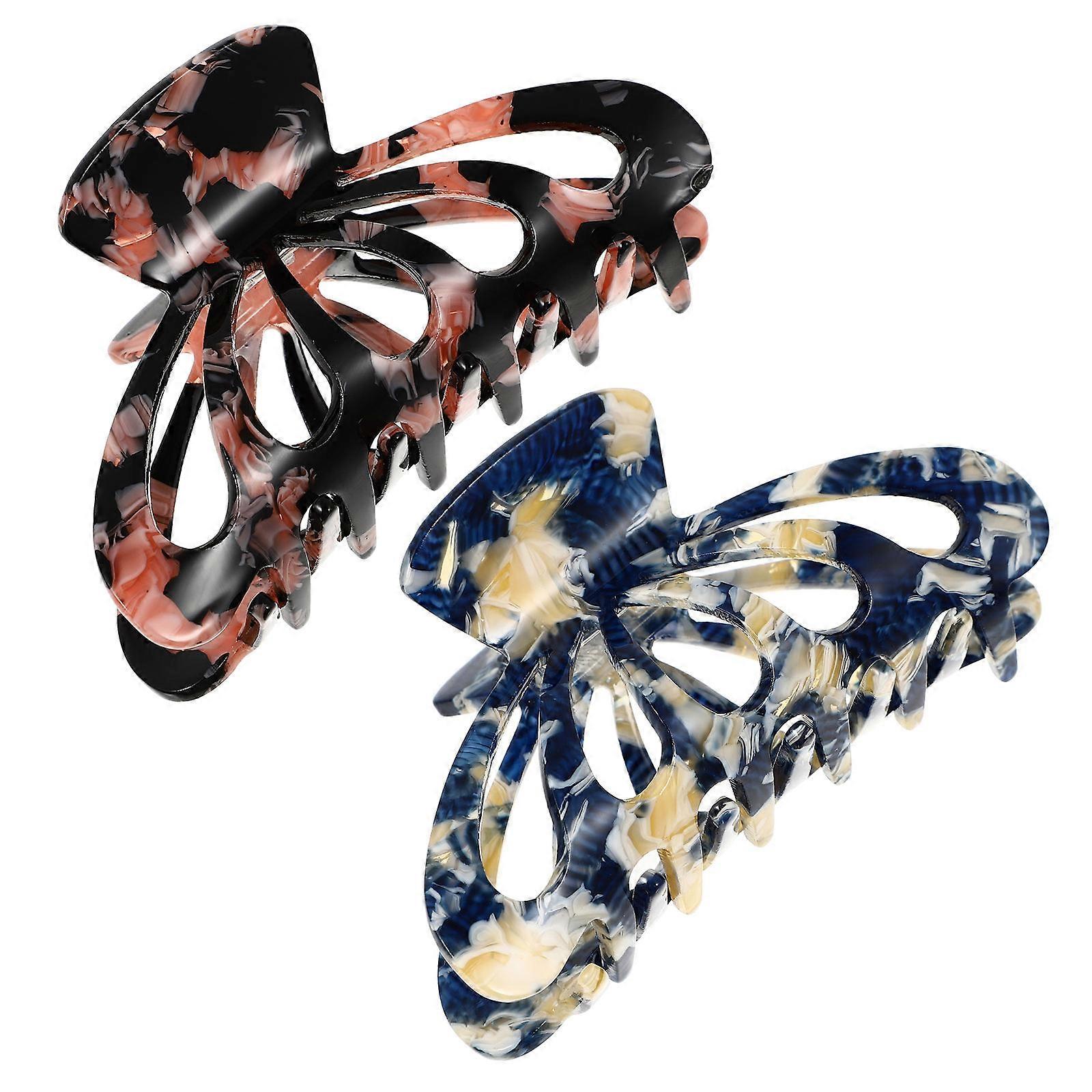 Acrylic Hair Claw Clips for Women – Simple Comfortable Jaw Clamps for Daily Use at Work, Bathing & Parties