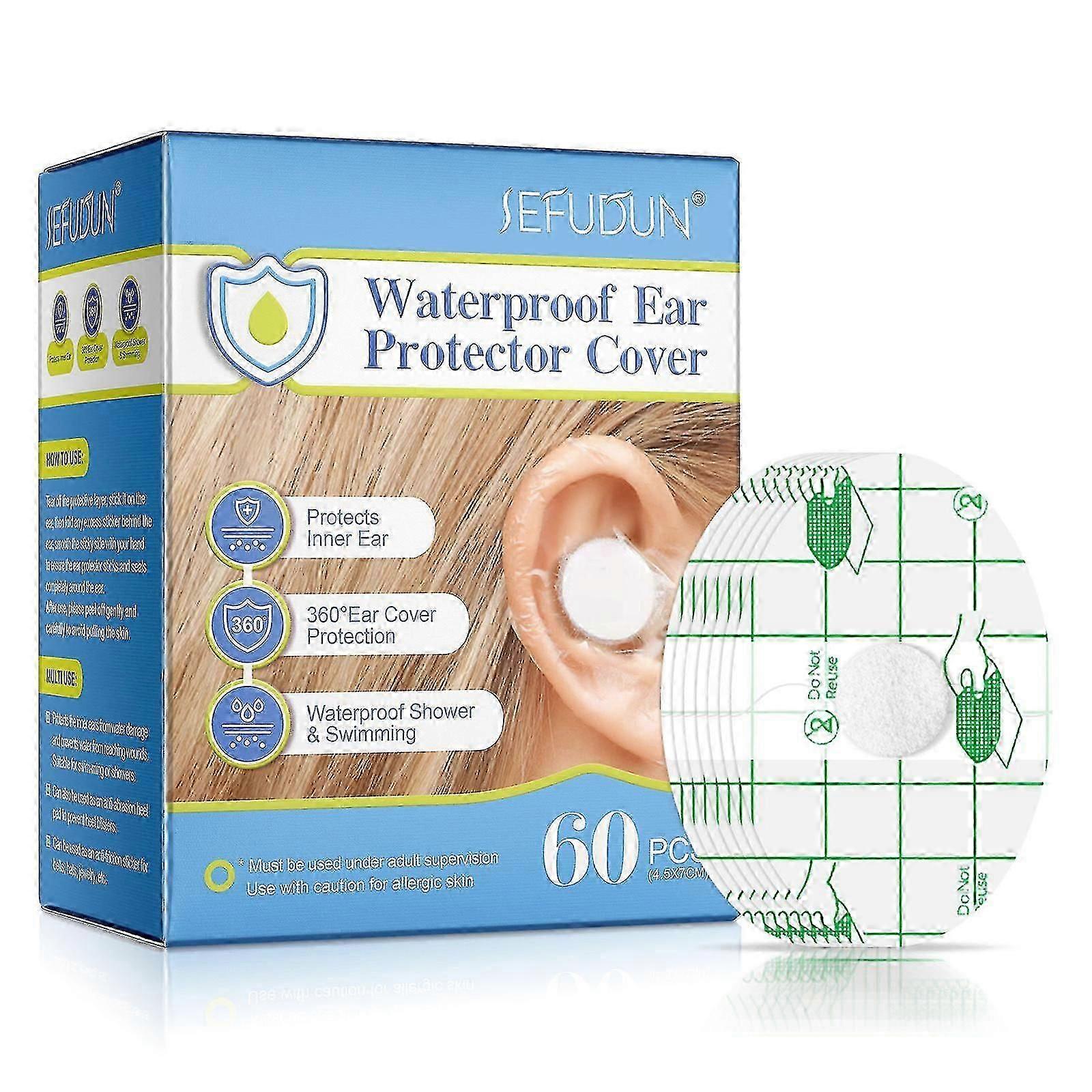 כיסויי אוזניים למקלחת 60 יח', מגן אוזניים, מגני אוזניים עמידים למים לשחייה, רחצה, גלישה וספורט מתחת למים. 241