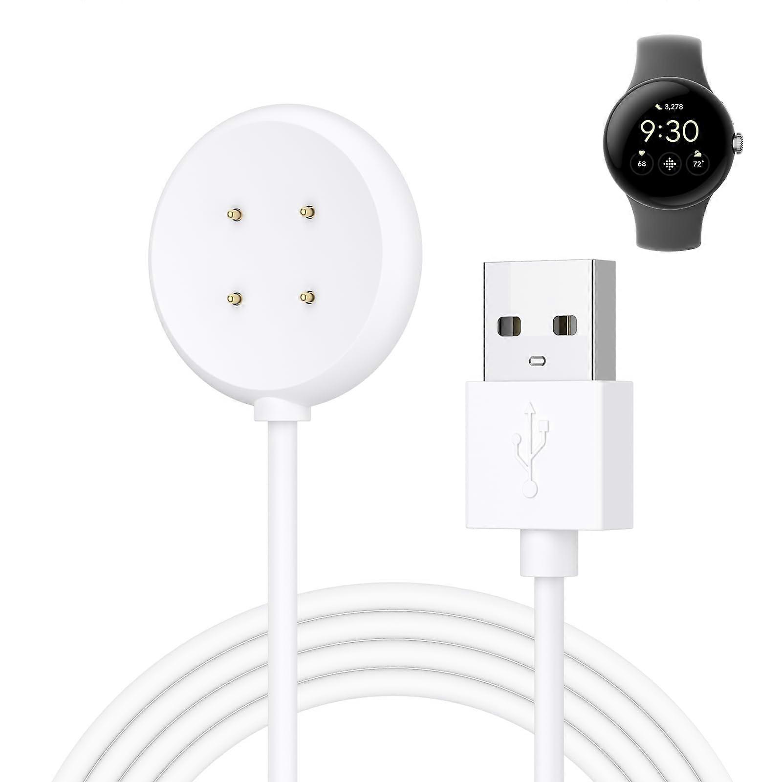 Charging Cable for Google Pixel Watch 2 Charger, USB Dock Cable, Only for Google Pixel Watch 2, White