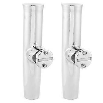 Stainless Steel Fishing Rod Holder 7/8-1in Rail Mount Bracket Support