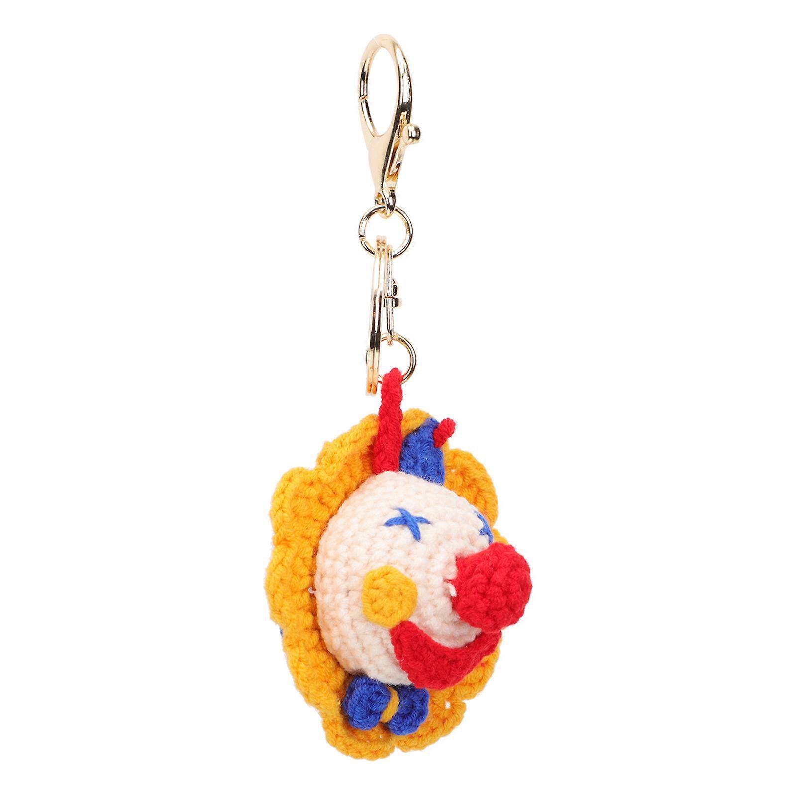 Charming Woven Clown Key Pendant – Handcrafted Keychain Accessory for Keys, Bags, and Mobile Phones – Unique Ages