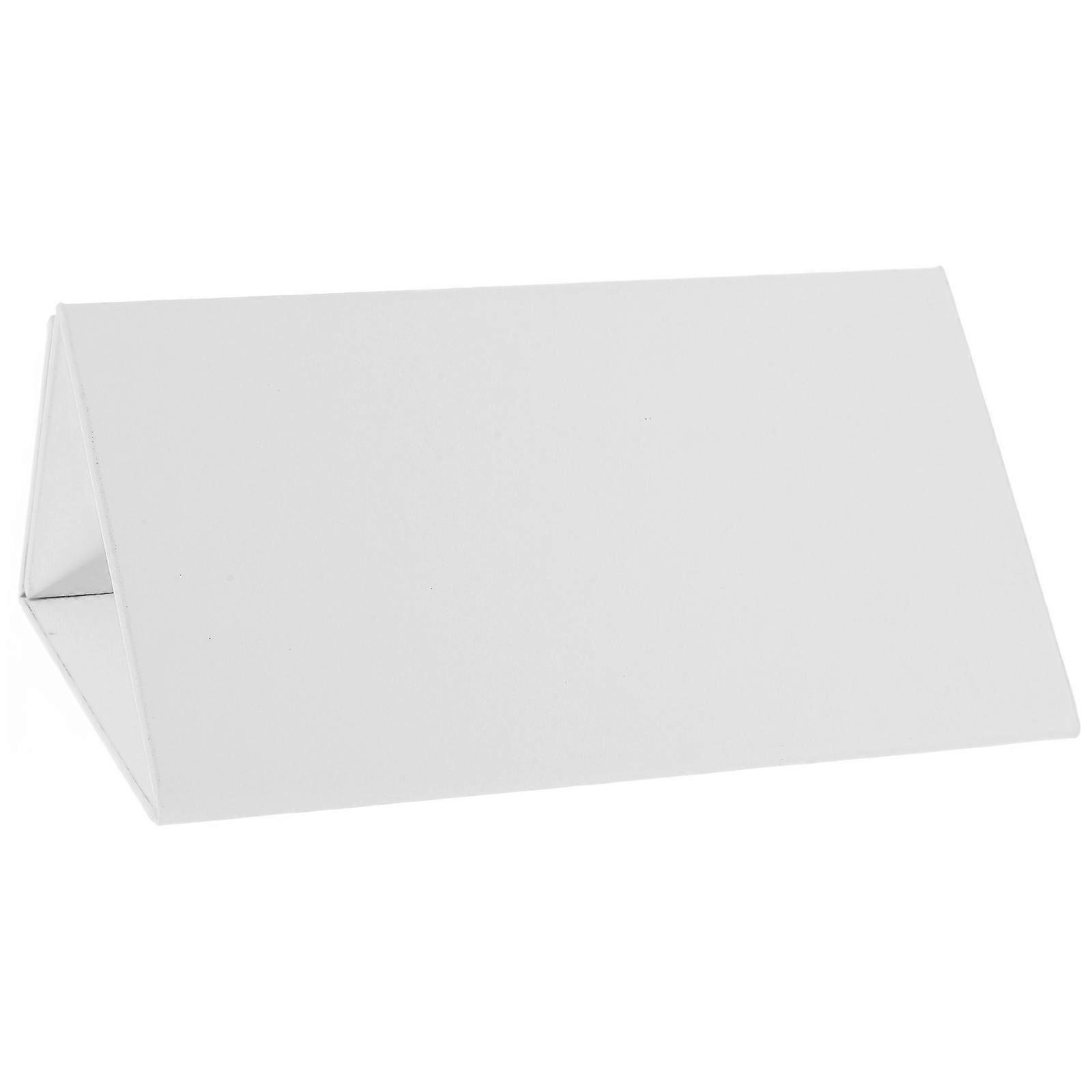 Reusable Table Card Tent Shape Foldable Name Plate Ideal For Students Office Workers 88*160MM Erasable Labeling Seats Pu Material 1Pack