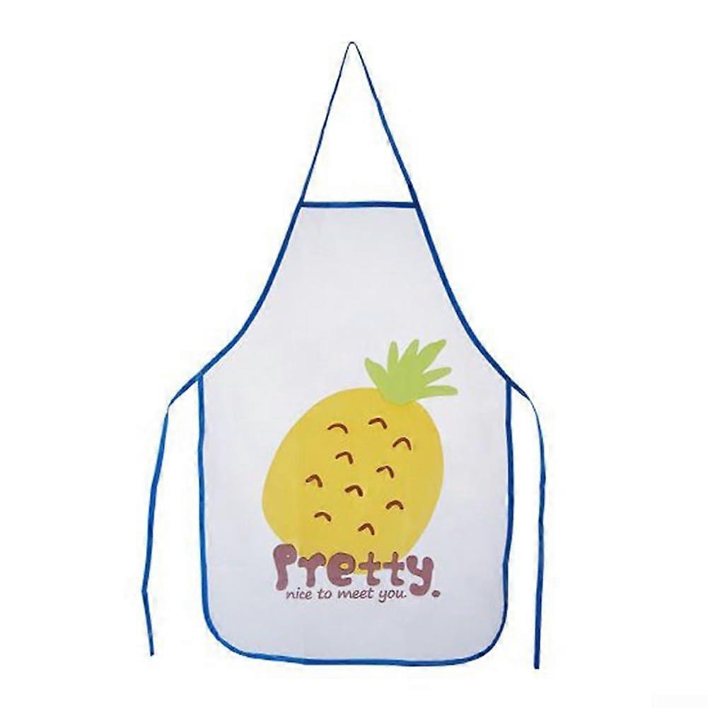 Waterproof Adult Bib with Stylish Semi-Transparent Design, Pineapple Pattern, Easy to Clean, One Size