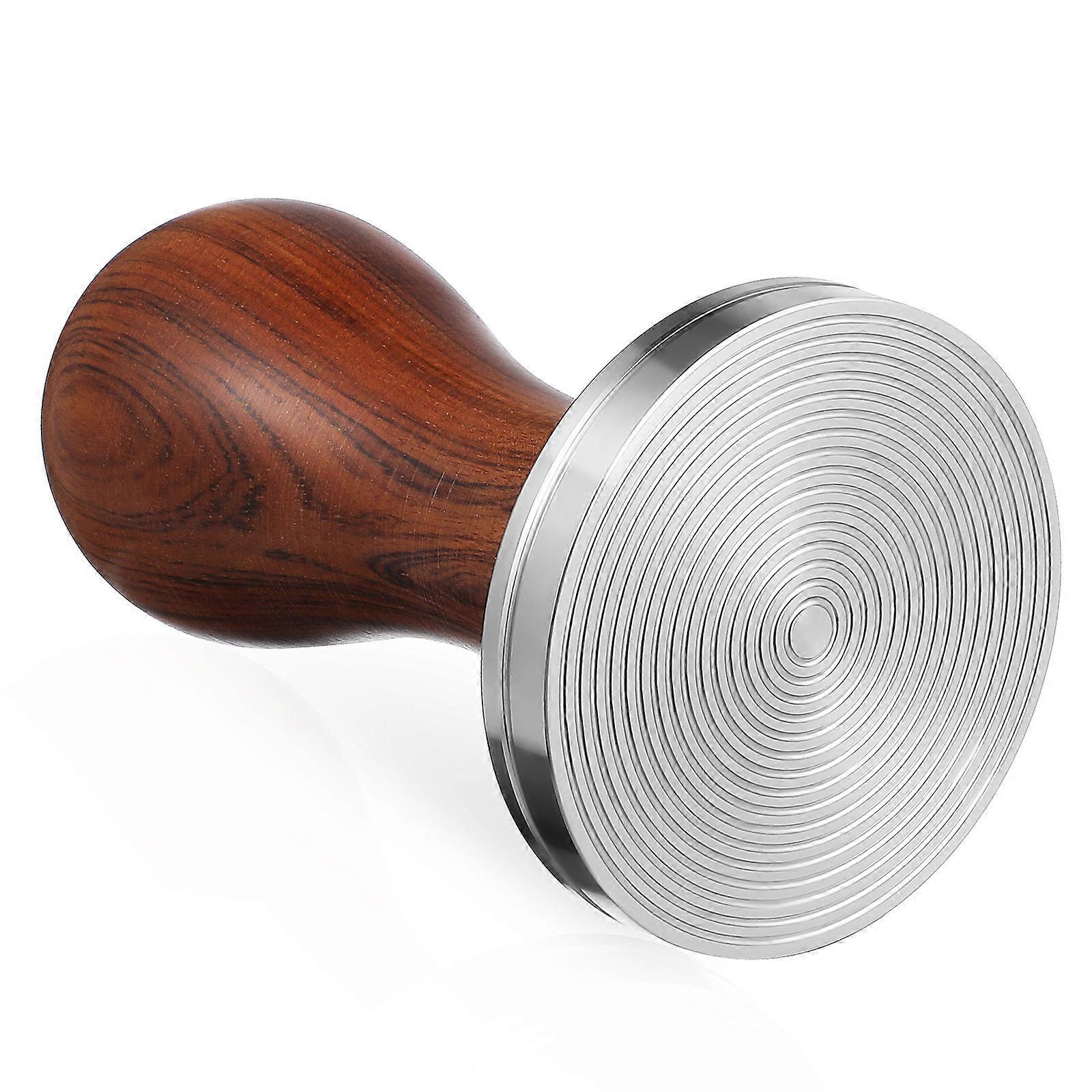 Metal Tamper Espresso Hand Tamper 53mm Cylindrical Shape Precise Tamping For Professional Use 1Set