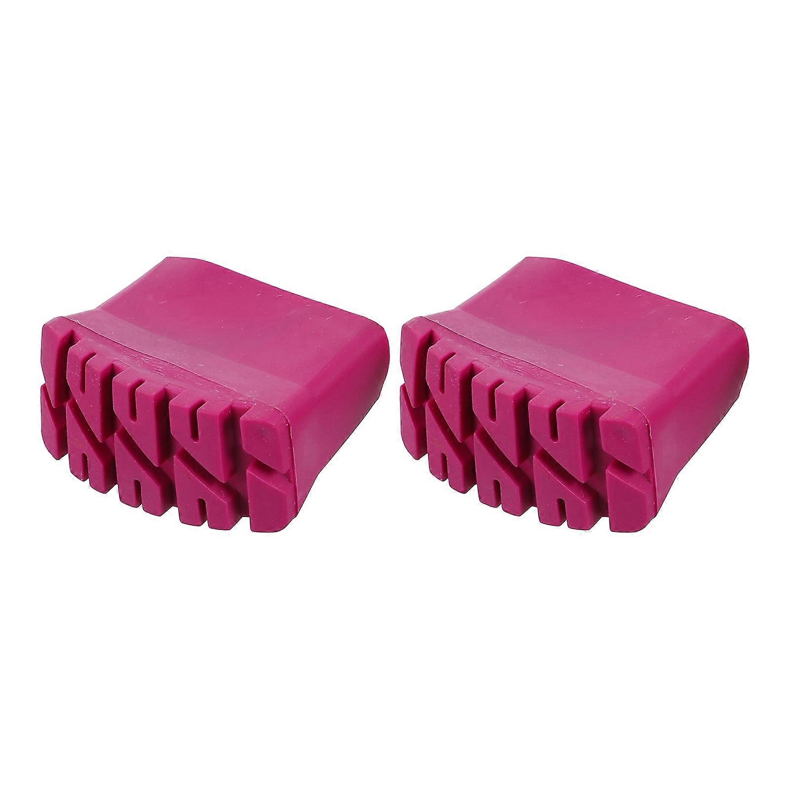 Ladder Pad Stabilizes Ladder Engineering Ladder Rubber Feet Cover Rosy 7.00X5.20X3.50cm Anti-slip 2Pcs