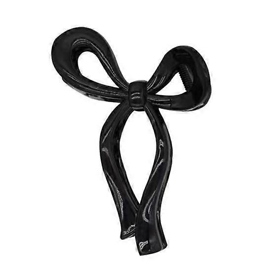 Head Shark Clip Grace Bowknot Design Elegant Eco-friendly Headgear Non-slip Solid Color Shark Clip