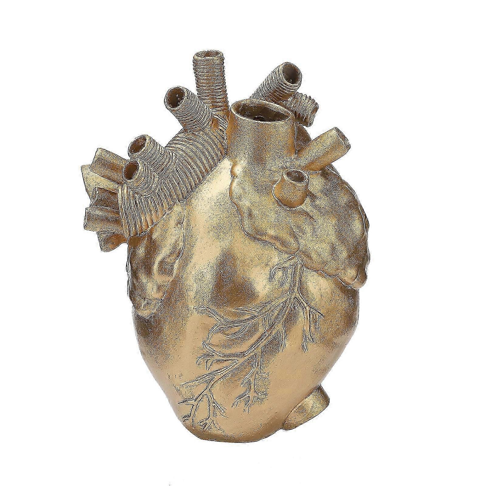 Socha těla Vázy Pryskyřice Tvar srdce Květinový kontejner Váza ve tvaru srdce Elegantní Socha Těla Vázy Hrnce Pryskyřice Domácí dekorace Nové