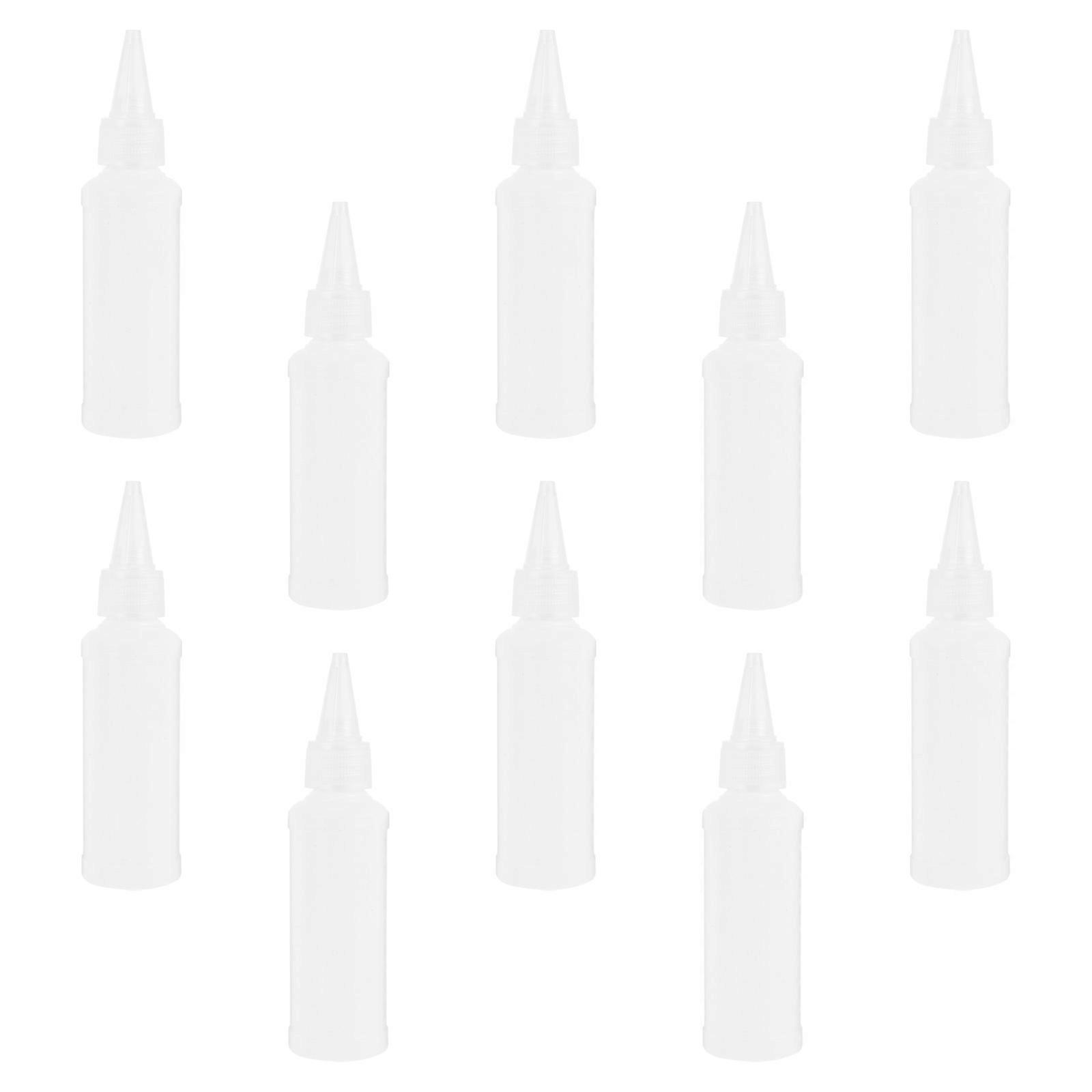 Plastic Applicator Bottle Squeeze Empty Bottles For Hair Coloring Cosmetics 50ml Easy To Squeeze 25Pcs