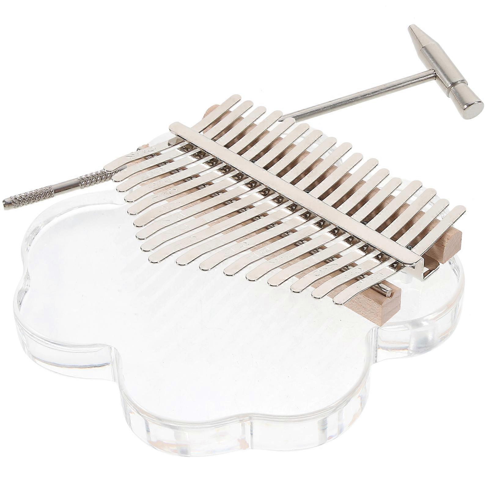 Kalimba Instrument 1 Set Small Thumb Piano Kit For Professional Practice 14.70X3.80X0.80cm Size Resonance Sound