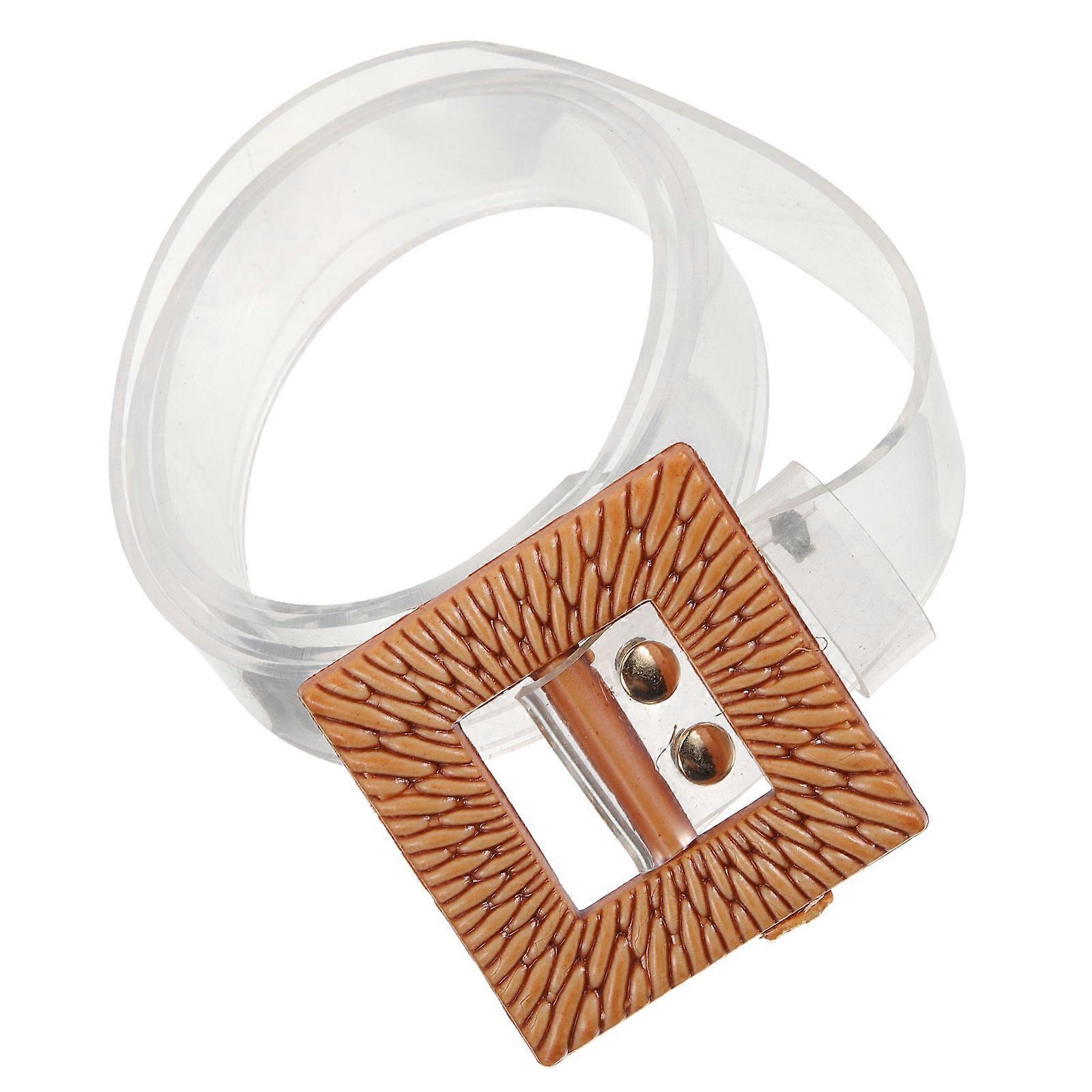 Adjustable PVC Transparent Women's Belt for Dress and Skirt with Delicate Stylish Design 70100 Characters