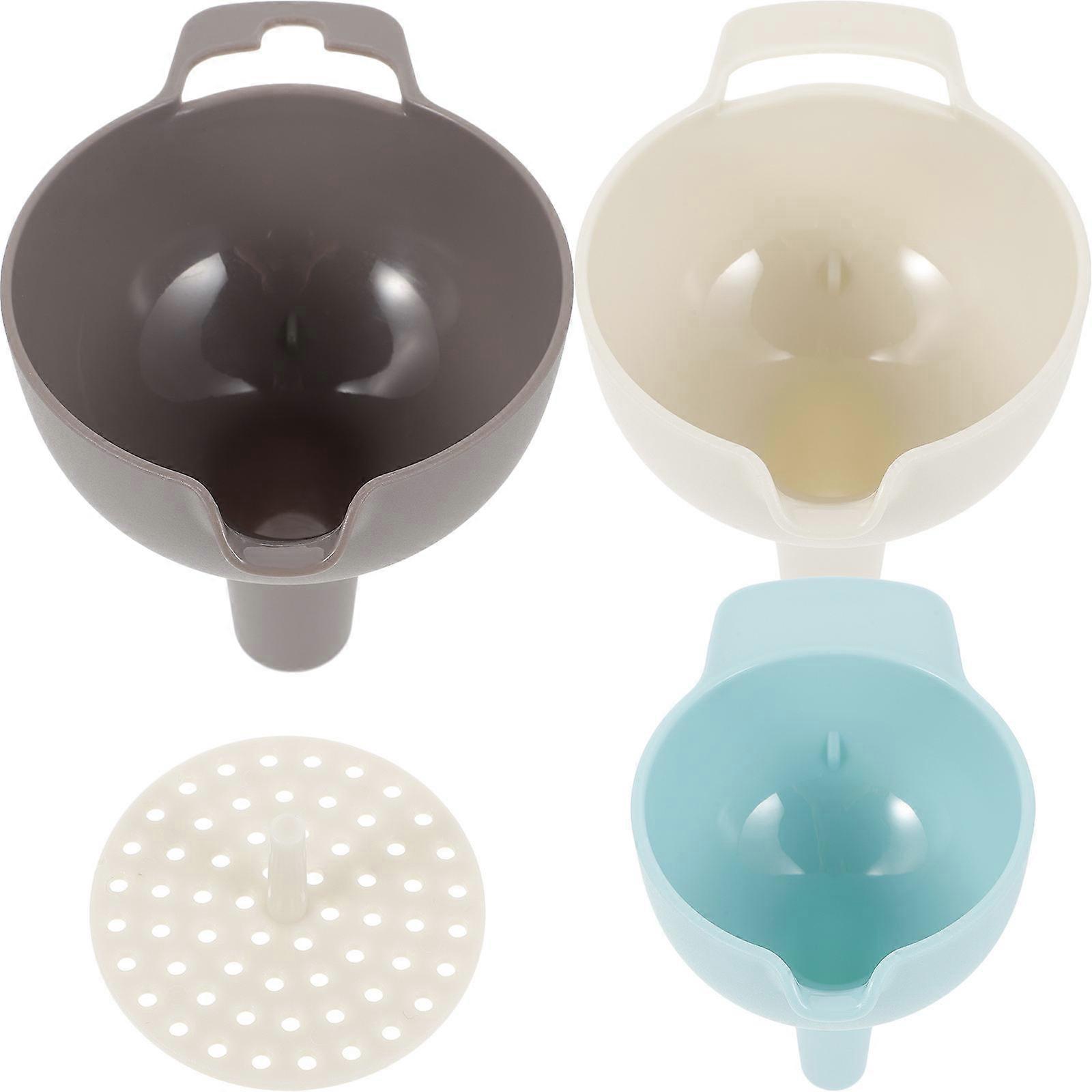 Plastic Kitchen Funnel for Oil Transfer Small Funnels with Handle Easy to Clean Dark Grey