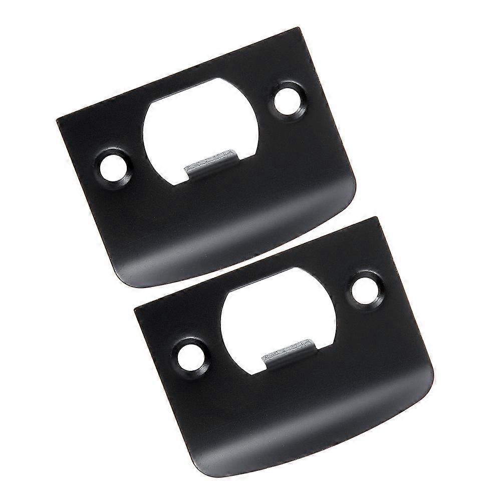 Door Latch Cover D-Shaped Stainless Steel Security Enhancement For Business Owners 2Pcs