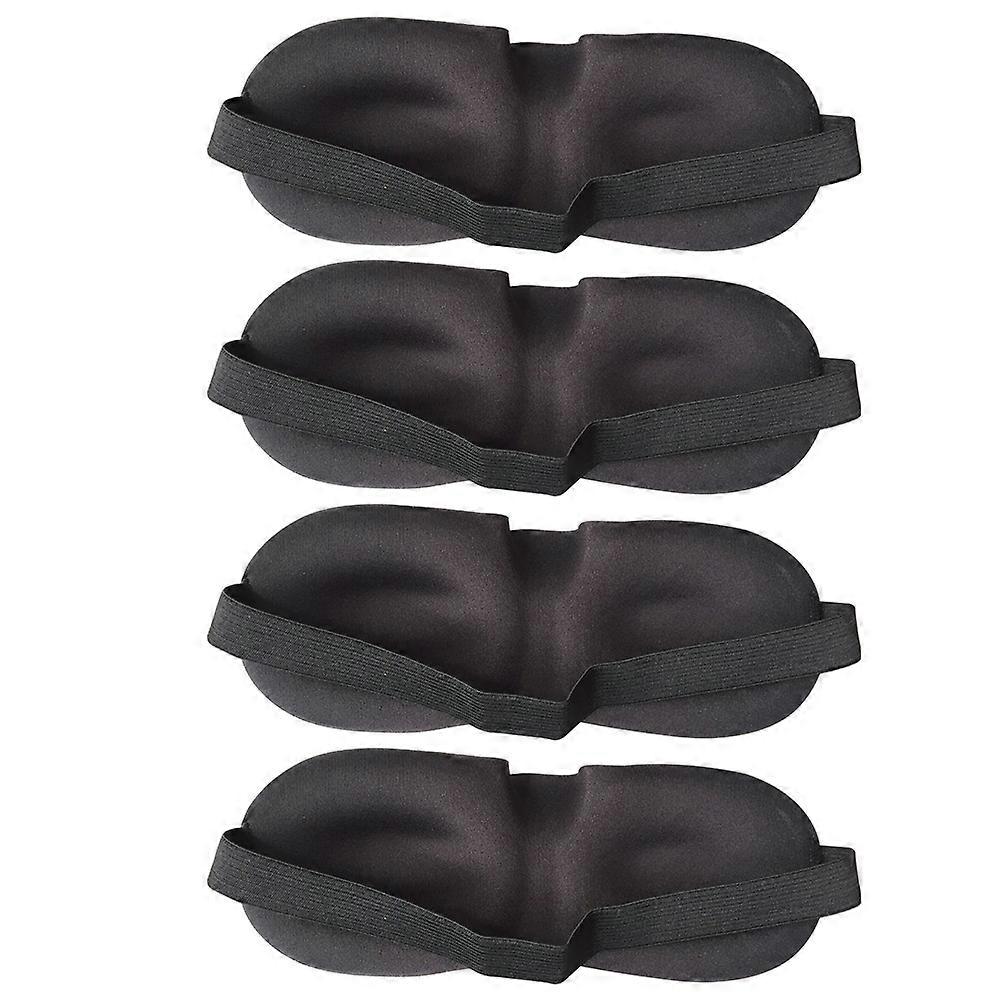 Black Sleeping Mask Eyeshade Eyepatch Sleep Aid 3D Tridimensionality Design