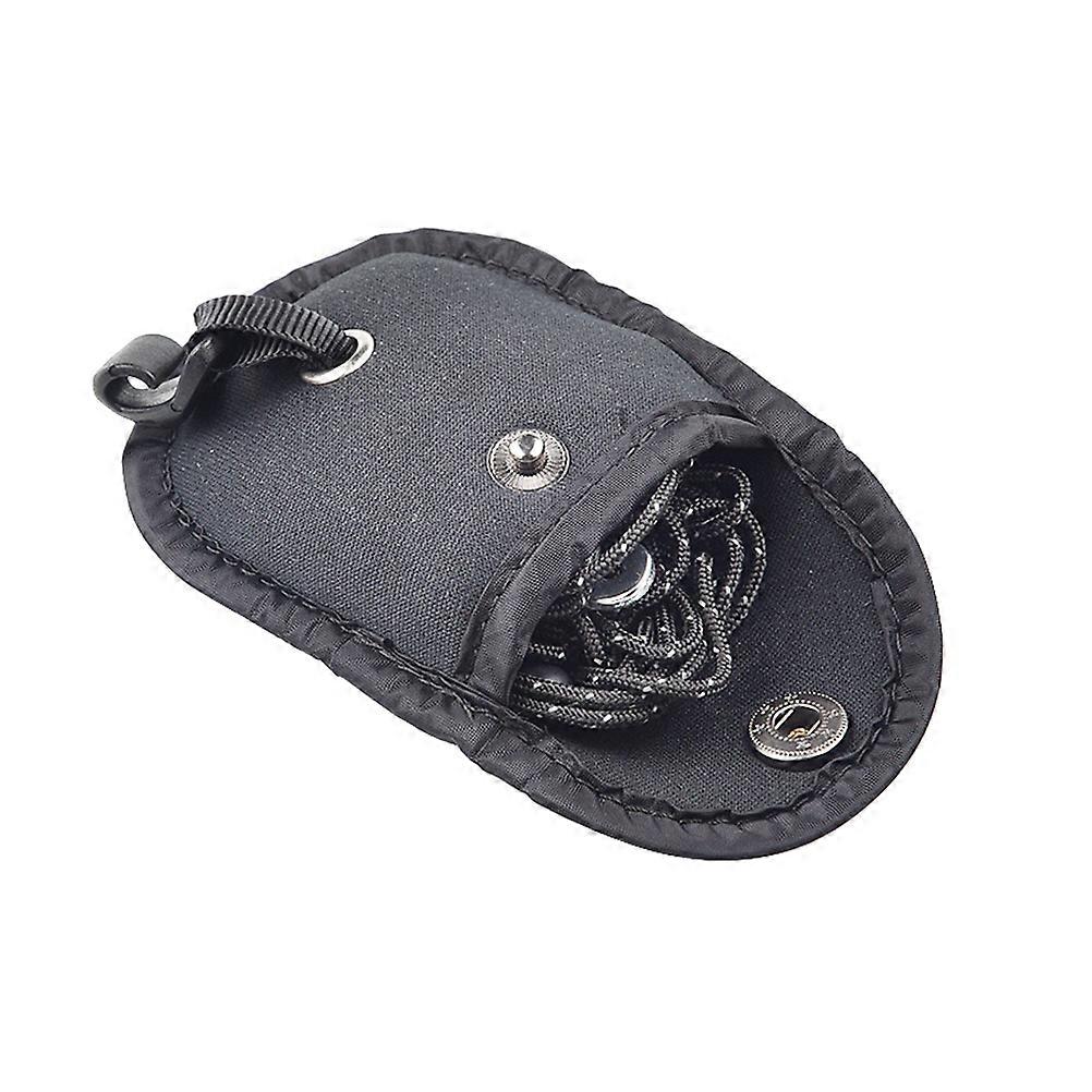 Black Portable Clothesline for Camping with Lock Hooks Elastic Design and Nylon Polyester Material Perfect for Drying Clothes 6.56 Feet