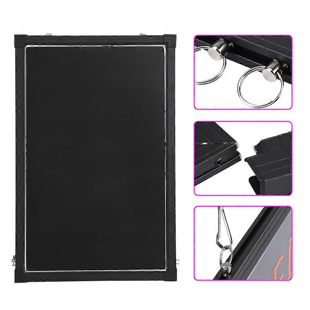 Erasable LED Light Drawing Message Advertizing Sign Writing Board with Highlighter (40x60cm)