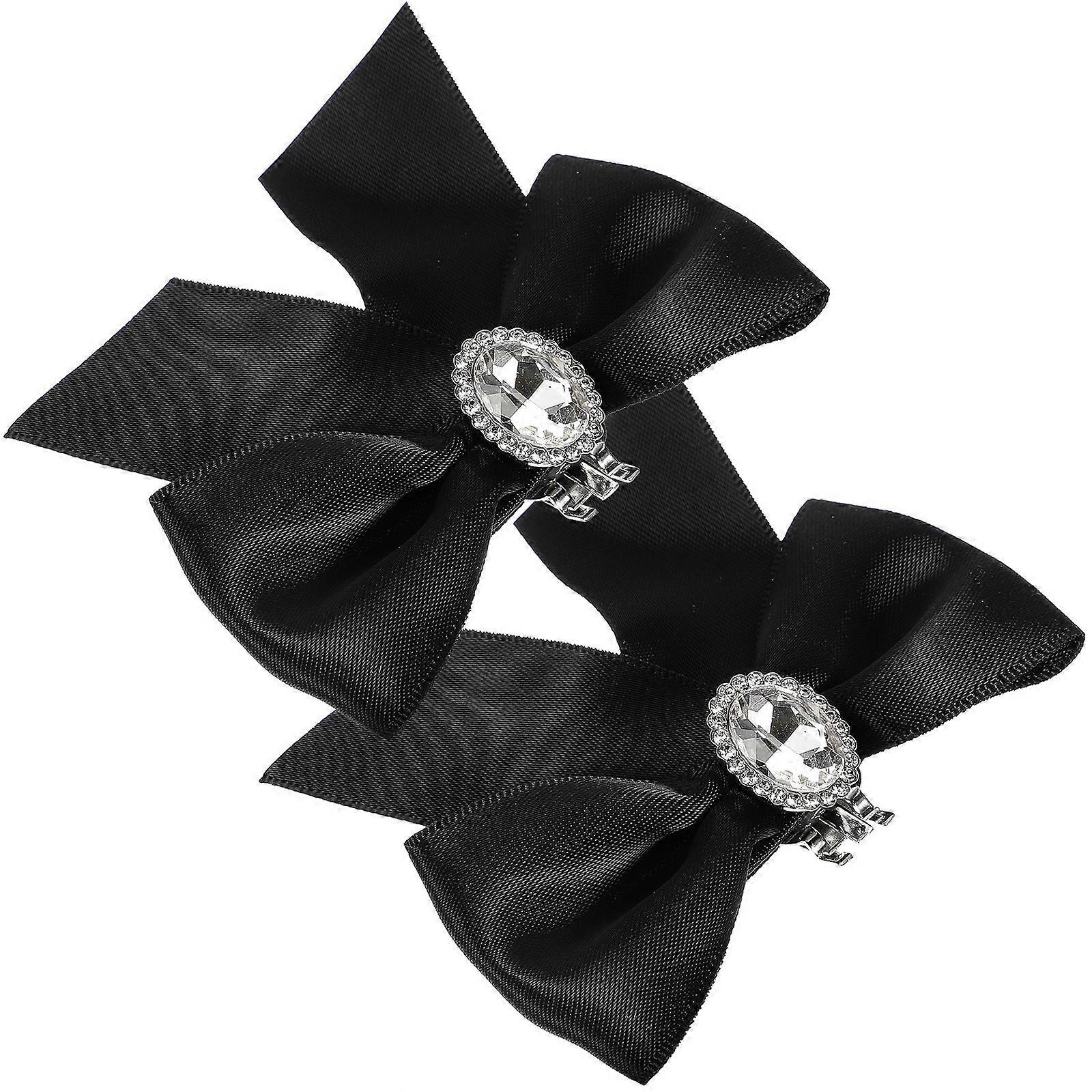 Women Shoe Clips with Bowknot Buckle High Heel Accessories Rhinestone Ornaments for Wedding Bridal Shoes Dress Hats Scarves Purses Easy Install