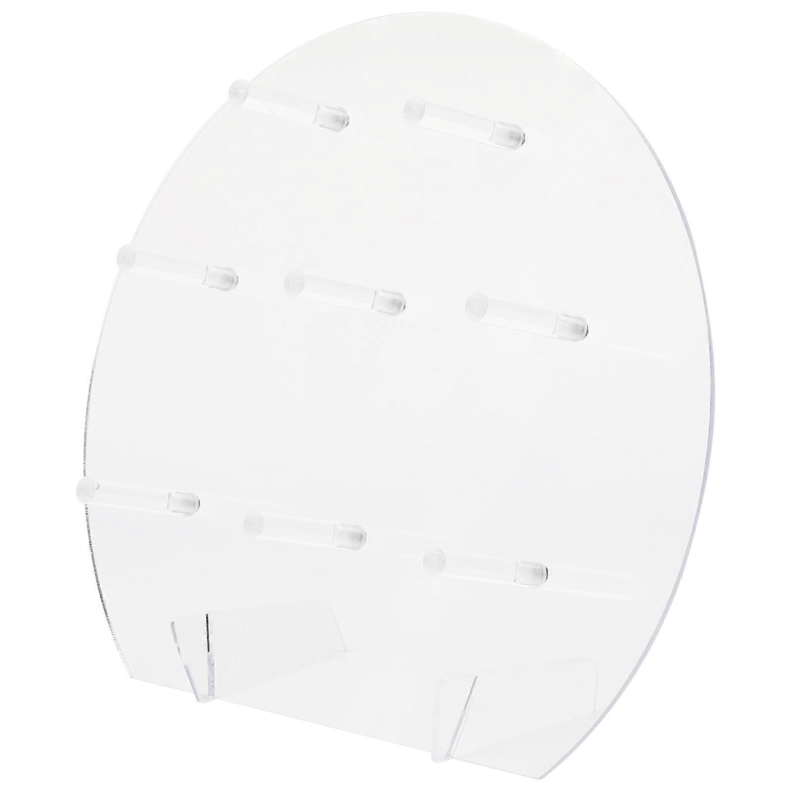 8 Hole Acrylic Donut Stand Designed for Events and Parties in Transparent Finish to Showcase Your Sweet Treats 1Set