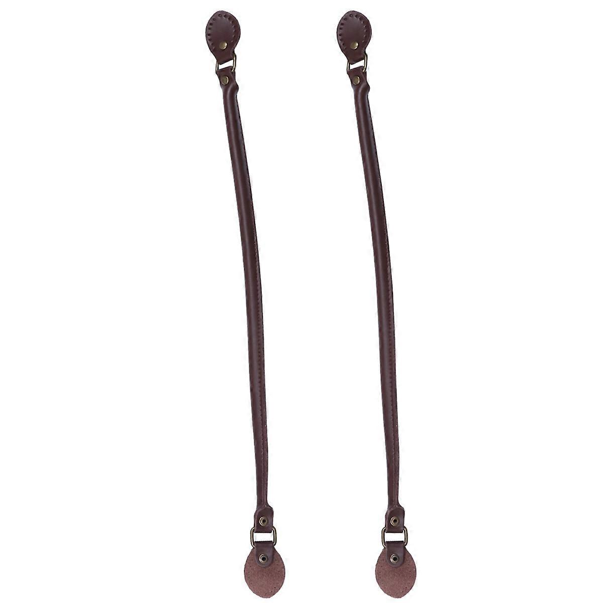 Replacement Strap 1 Pair Long Handbag Handles For Women Tote DIY Projects Light Coffee Color Upgrade