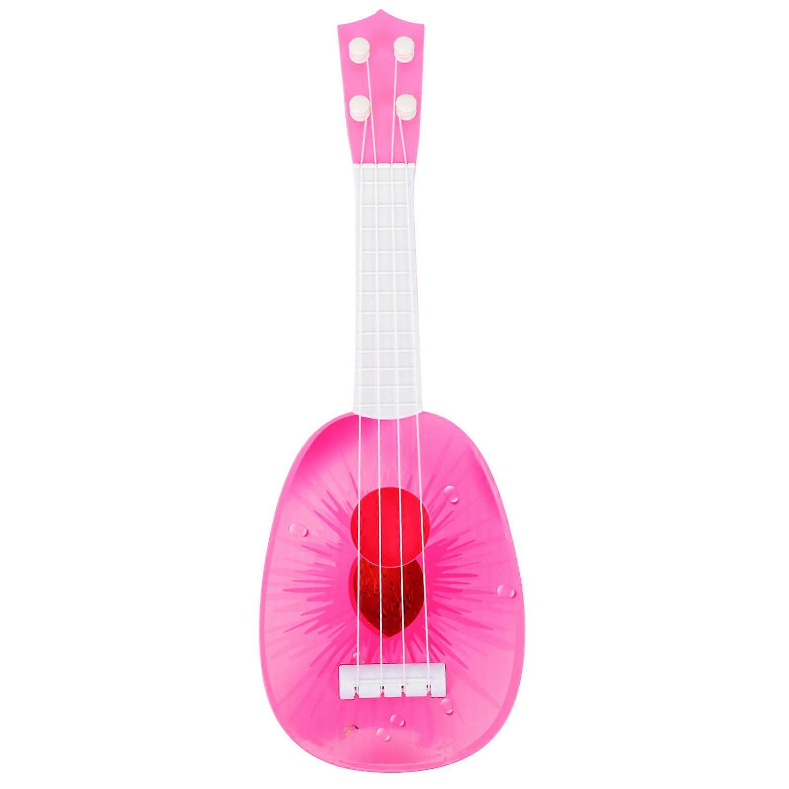Beginner Ukulele Learning Toy For Children Playing 12.8X4.1X1.4in White ABS 1Set